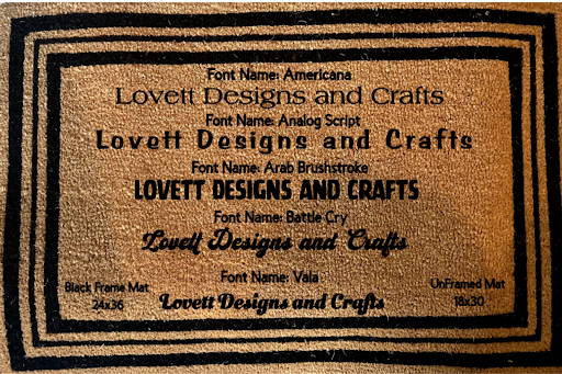 Lovett doormats collection showcase